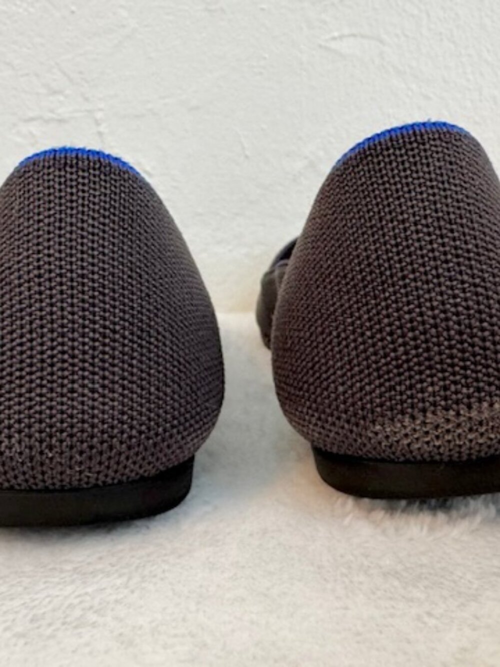 Rothy’s The Point Size 10 Dark Gray Washable Knit Flats Work Shoes - Picture 5 of 6